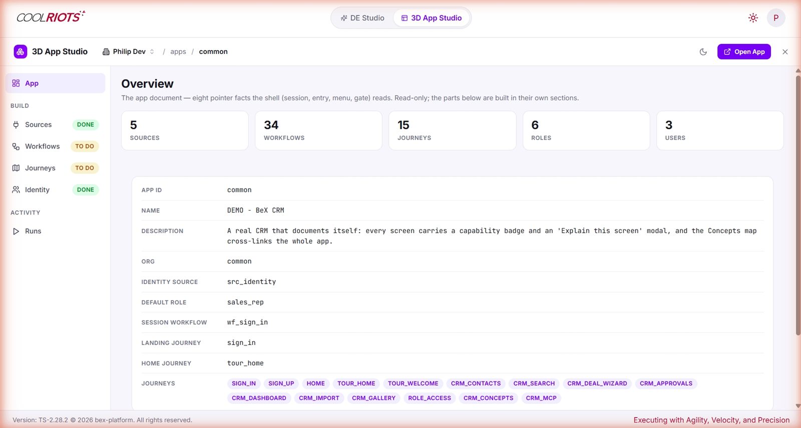 3D App Studio — the app overview